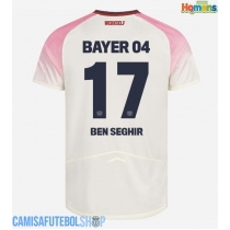 Camisa de time de futebol Bayer Leverkusen Eliesse Ben Seghir #17 Replicas 2º Equipamento 2025-26 Manga Curta